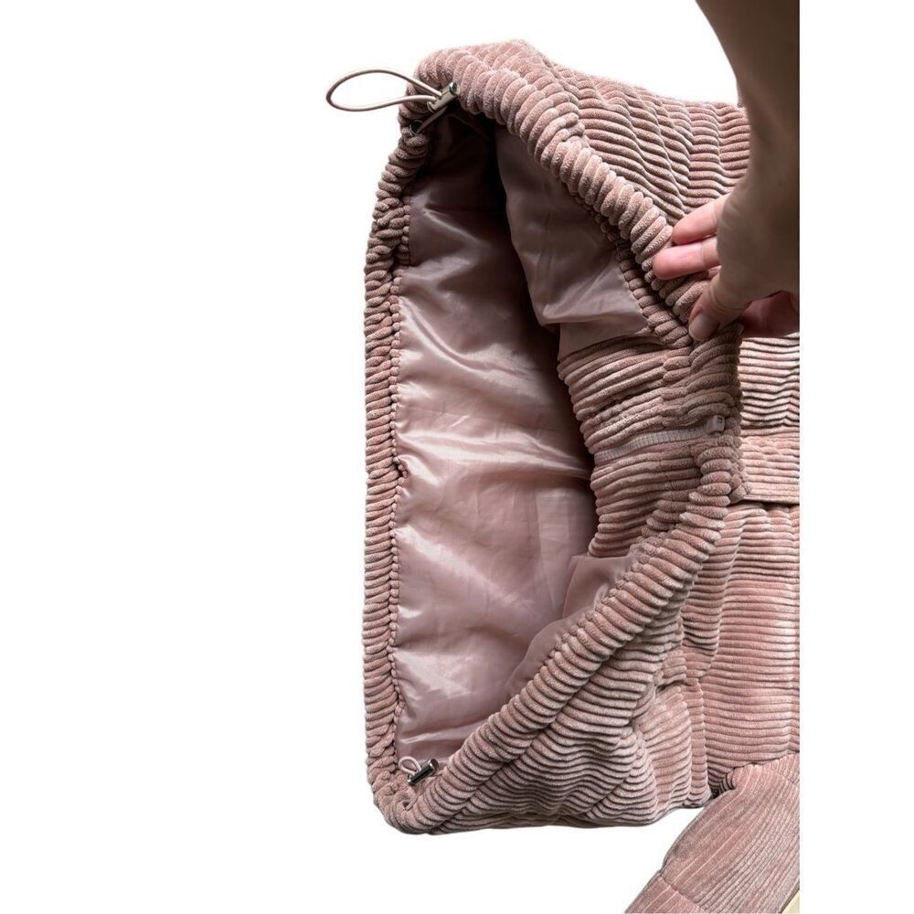 7 For All Mankind Corduroy Dust Rose Pink Bomber Jacket size S - Picture 11 of 14